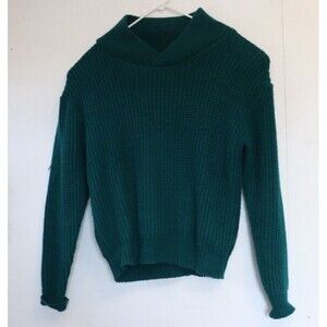 Vintage Strawbridge Clothier Sweater Mens L Cableknit Acrylic Cowl Neck‎ Casual
